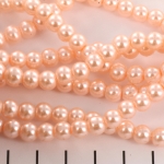 glass pearls 6 mm - light rose