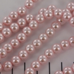 glass pearl 8 mm - babypink