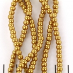 glass pearl 4.5 mm - gold