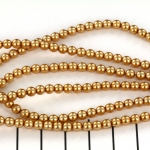 glass pearl 4 mm - gold