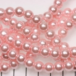 glass pearl 8 mm - light pink