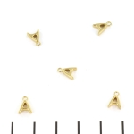 stainless steel letter bedel - goud A
