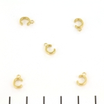 stainless steel letter bedel - goud C