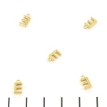 stainless steel letter bedel - goud E