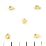 stainless steel letter bedel - goud G