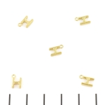 stainless steel letter bedel - goud H