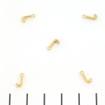 stainless steel letter bedel - goud J