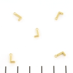 stainless steel letter bedel - goud L