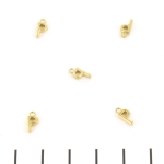 stainless steel letter bedel - goud P