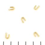 stainless steel letter bedel - goud U