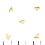 stainless steel letter bedel - goud V