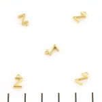 stainless steel letter bedel - goud Z