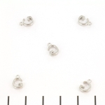 stainless steel letter charm - silver G
