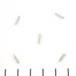 stainless steel letter charm - silver I