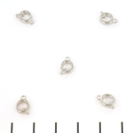 stainless steel letter charm - silver Q