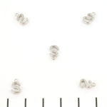 stainless steel letter charm - silver S