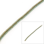 DIY herringbone armband 8/0 en 11/0 rocailles - picasso turquoise