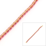 DIY herringbone armband 8/0 en 11/0 rocailles - warm heart