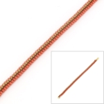DIY herringbone armband 8/0 en 11/0 rocailles - terra cotta