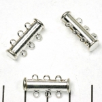 slide lock magnetic silver - 3 rings