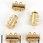 slide lock magnetic light gold - 2 rings