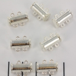 slide lock magnetic silver - 2 rings