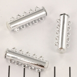 slide lock magnetic light silver - 5 rings