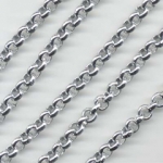 rolo chain silver 50 cm - 8 mm