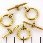toggle clasp round 20 mm - gold