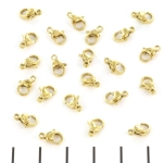 karabijn extra sterk RVS stainless steel - goud 9 mm