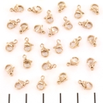 karabijn extra sterk RVS stainless steel - rose goud 9 mm