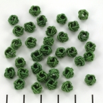 Chinese knot round - dark green