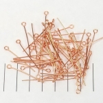 eye pin copper extra solid - 24 mm