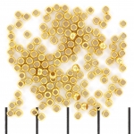crimp beads - gold 2.5 mm