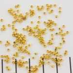 crimp beads - gold 2 mm
