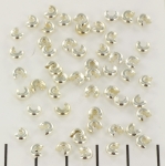 crimp beads cover - silver 5 mm