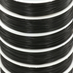 shiny nylon cord - black