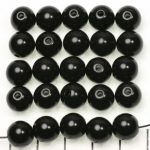 acrylic round 10 mm opaque - black