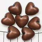 heart 18 mm - bronze