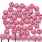acrylic round 8 mm opaque - pink