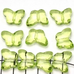acrylic faceted butterfly - light green
