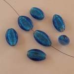 folie plat ovaal - blauw