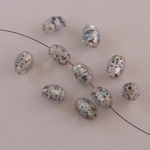 folie ovaal - zilver wit