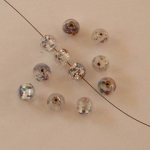 folie klein rond - zilver wit