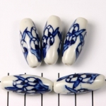 delft-ware oval oblong - tulips