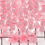 acrylic dubble round diabolo - transparent pink