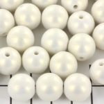kunststof paarlemoer pearl 13 mm - wit