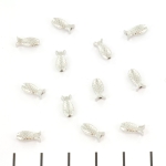 stainless steel bead fish - silver 9 mm