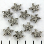 starfish dotted - silver
