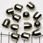 kralenkap zilver - 9 mm